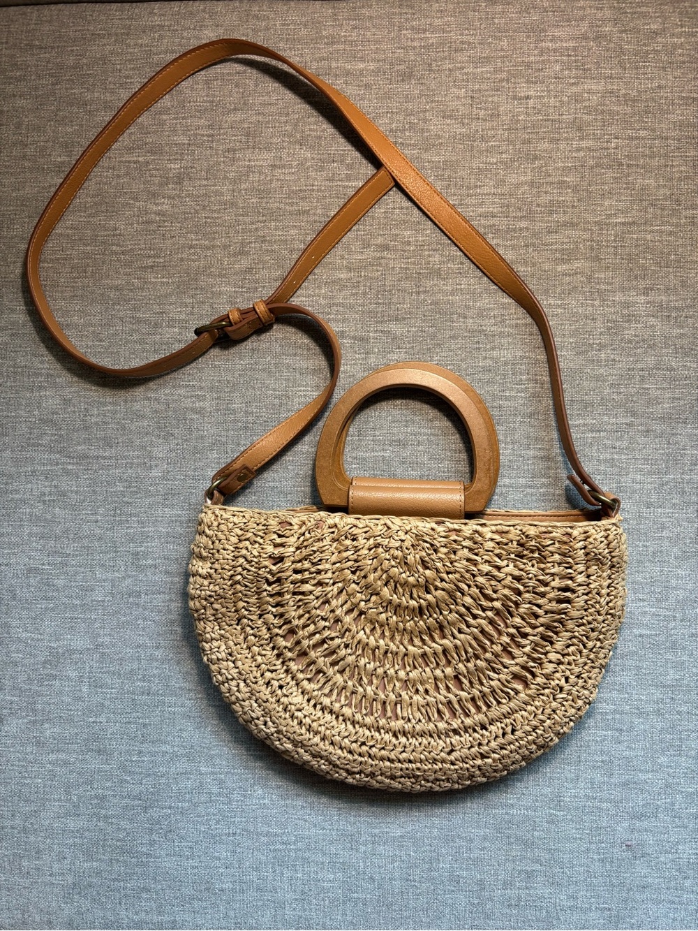 Straw Crossbody Bag